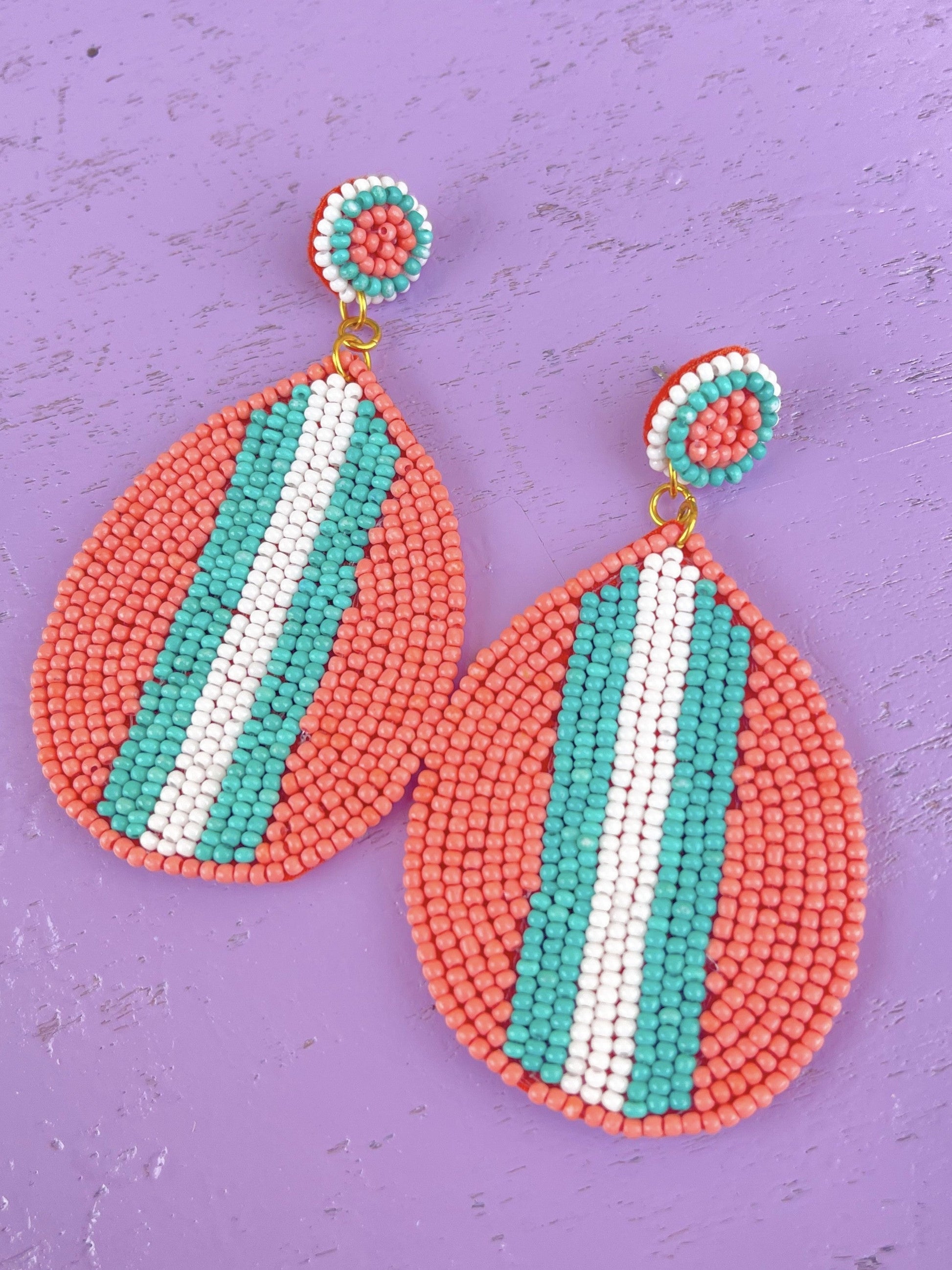 Stuck in the Middle Earrings-Seed Beed Earring-Golden Stella-The Village Shoppe, Women’s Fashion Boutique, Shop Online and In Store - Located in Muscle Shoals, AL.