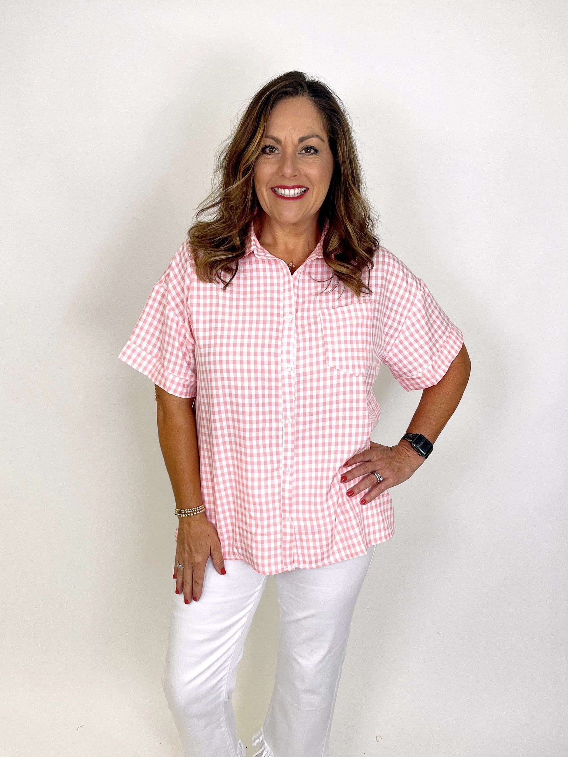 The Avery Top-Button-Ups-Andree-The Village Shoppe, Women’s Fashion Boutique, Shop Online and In Store - Located in Muscle Shoals, AL.