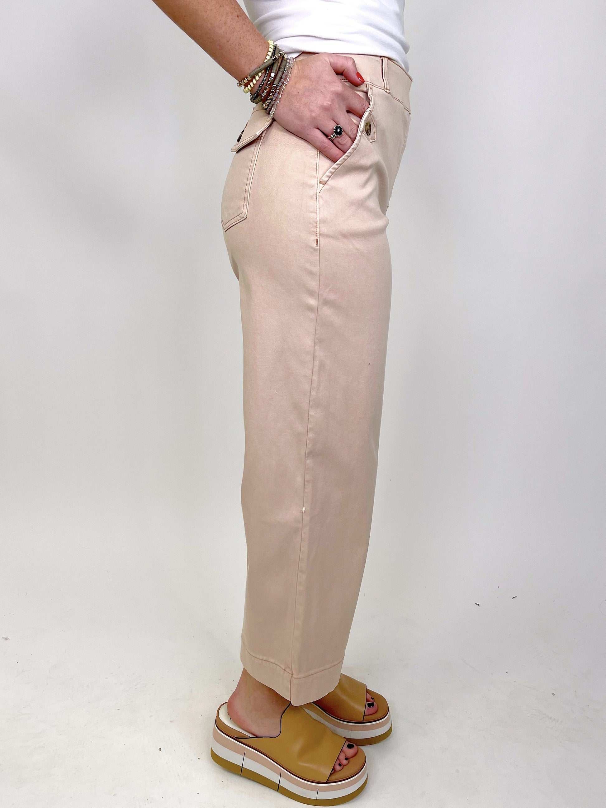 Spanx Twill Cropped Wide Leg Pant – The Village Shoppe