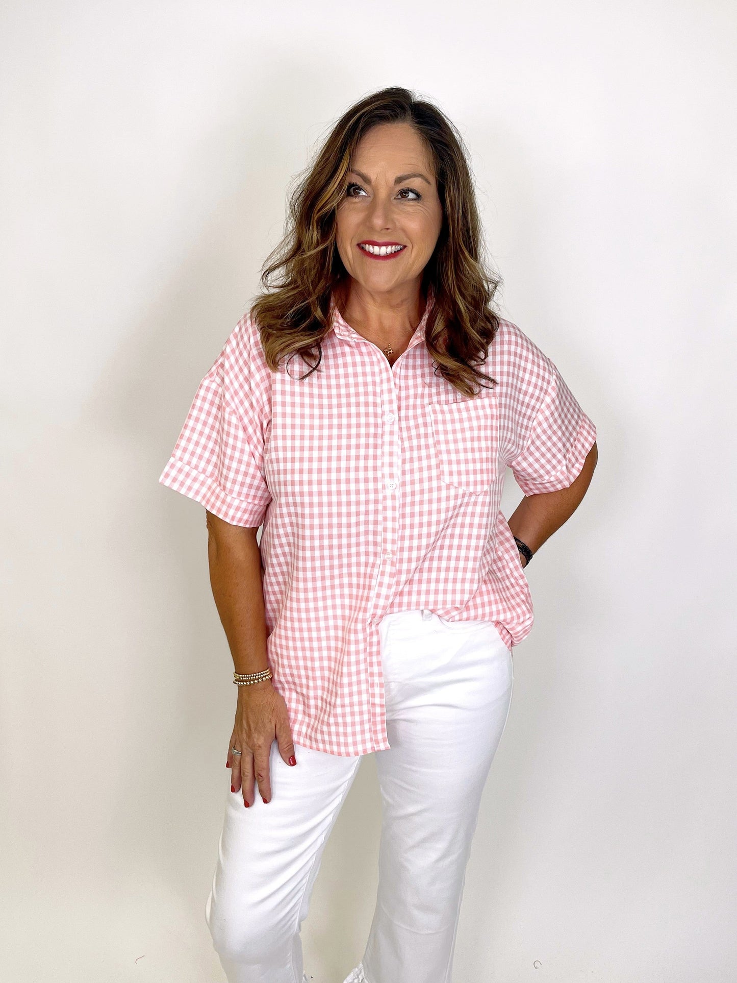 The Avery Top-Button-Ups-Andree-The Village Shoppe, Women’s Fashion Boutique, Shop Online and In Store - Located in Muscle Shoals, AL.
